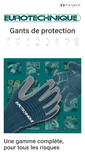 Mobile Screenshot of eurotechnique-gloves.com