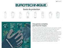 Tablet Screenshot of eurotechnique-gloves.com